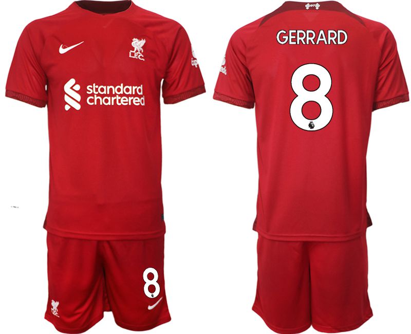 Men 2022-2023 Club Liverpool home red #8 Soccer Jersey->manchester city jersey->Soccer Club Jersey